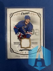 2015-16 Upper Deck Champs Jersey Rookie Relics Oscar Lindberg J-OL